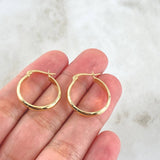 Hoop Earrings Nati 1.55gr / 0.9in / 18K Gold