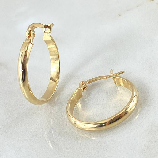 Hoop Earrings 1.6gr / 2.2cm (0.9in) / 18K Gold