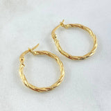 Sofi Hoop Earrings 1.25gr / 2.3cm / 18K Gold *