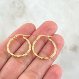 Sofi Hoop Earrings 1.25gr / 2.3cm / 18K Gold *