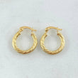 Hoop Earrings Sofi 1.35gr / 1/2 in / Yellow Gold 18K