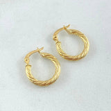 Hoop Earrings Sofi 1.35gr / 1/2 in / Yellow Gold 18K