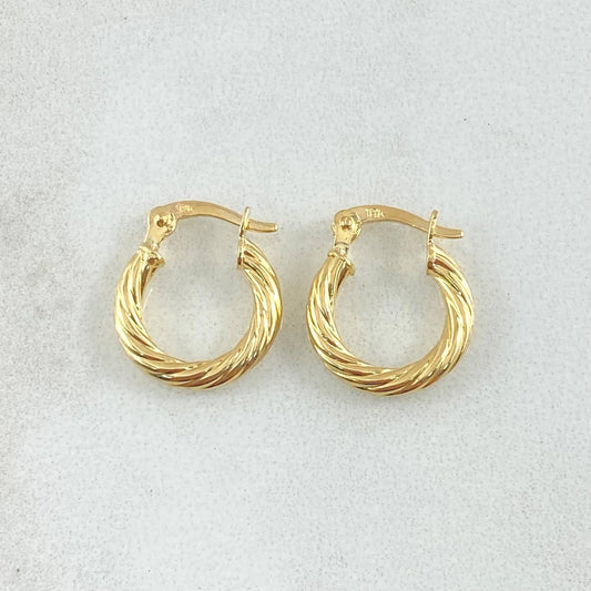 Candongas Mary 1.25gr / 3/4 in / Oro Amarillo 18K *