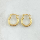 Hoop Earrings Sofi 1.05gr / 1/2 in / 18K Gold