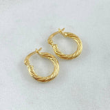 Candongas Sofi 1.05gr / 1/2 in / Oro Amarillo 18K *