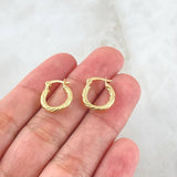 Candongas Sofi 1.05gr / 1/2 in / Oro Amarillo 18K *