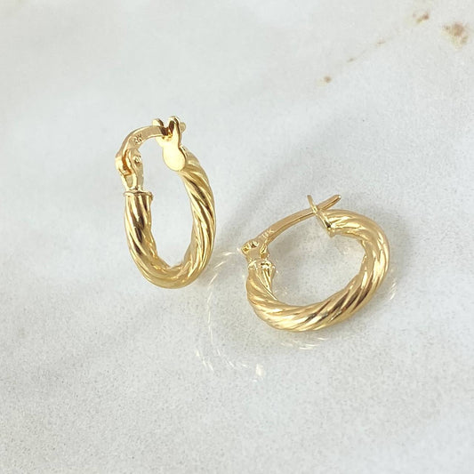 Candongas Sofi 1.1gr / 1/2 in / Oro Amarillo 18K *