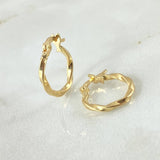 Candongas Kari 0.8gr / 1.5cm / Oro 18K