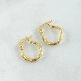 Kari Hoop Earrings 0.75gr / 1.3cm / 18K Yellow Gold