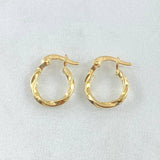 Hoop Earrings 0.8gr / 0.6in- 18K Gold ©