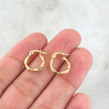 Hoop Earrings 0.8gr / 0.6in- 18K Gold ©