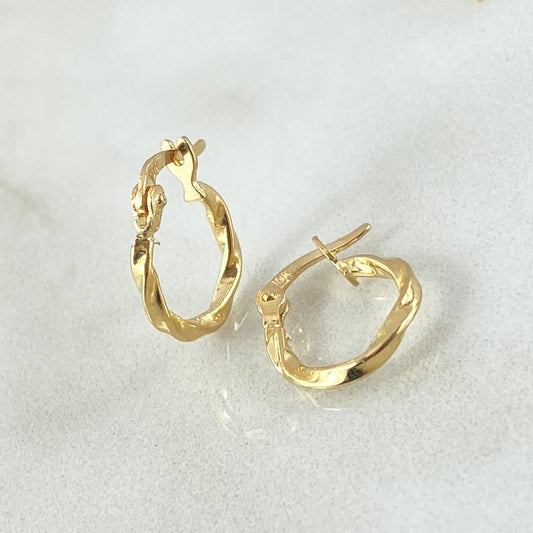 Hoop Earrings Kari 0.75gr / 1.4cm / 18K Gold