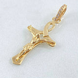 Pendant Christ Cross 2.1gr / 3.6cm (1.4in) / 18K Gold