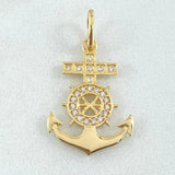 Dije Cruz Anclada 1.5gr / 2.6cm / Oro 18K
