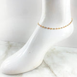 GC Anklet 3.55gr / 27cm / 10.6in / 18K Gold ©