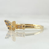 Anillo Mariposa En Relieve 1.7gr / T5 1/2 / Oro 18K *