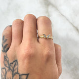 Anillo Mariposa En Relieve 1.7gr / T5 1/2 / Oro 18K *