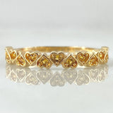 Interlaced Hearts Ring 1.85gr / Size 7 / 18K Gold *