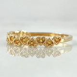 Interlaced Hearts Ring 1.85gr / Size 7 / 18K Gold *