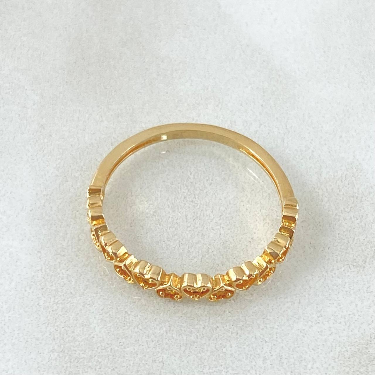 Interlaced Hearts Ring 1.85gr / Size 7 / 18K Gold *