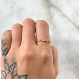 Interlaced Hearts Ring 1.85gr / Size 7 / 18K Gold *