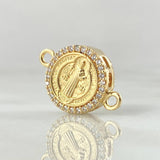 Herraje San Benito 2.55gr / 1.8cm / Oro 18K *