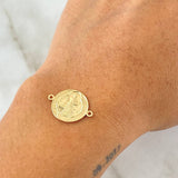Herraje San Benito 1.55gr / 2cm / Oro 18K *