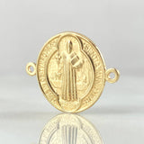 Herraje San Benito 1.55gr / 2cm / Oro 18K *