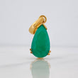 Dije Lágrima Esmeralda 3.8qts 3.3g / 1 in Oro Amarillo 18K