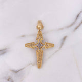 Pendant Cruz Estrella 8.3gr / 5.8cm / White Zircons Three 18K Golds #