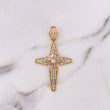 Pendant Cruz Estrella 8.3gr / 5.8cm / White Zircons Three 18K Golds #