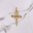 Dije Clavos 8.3gr / 5.3cm / Circones Blancos Oro Amarillo 18K #