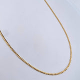 Cadena Cubana 4.15gr / 61.1cm / 2.4mm Oro Amarillo +0 18K &