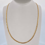 Cadena Cubana 3.95gr / 60.3cm / 2.3mm Oro Amarillo +0 18K &