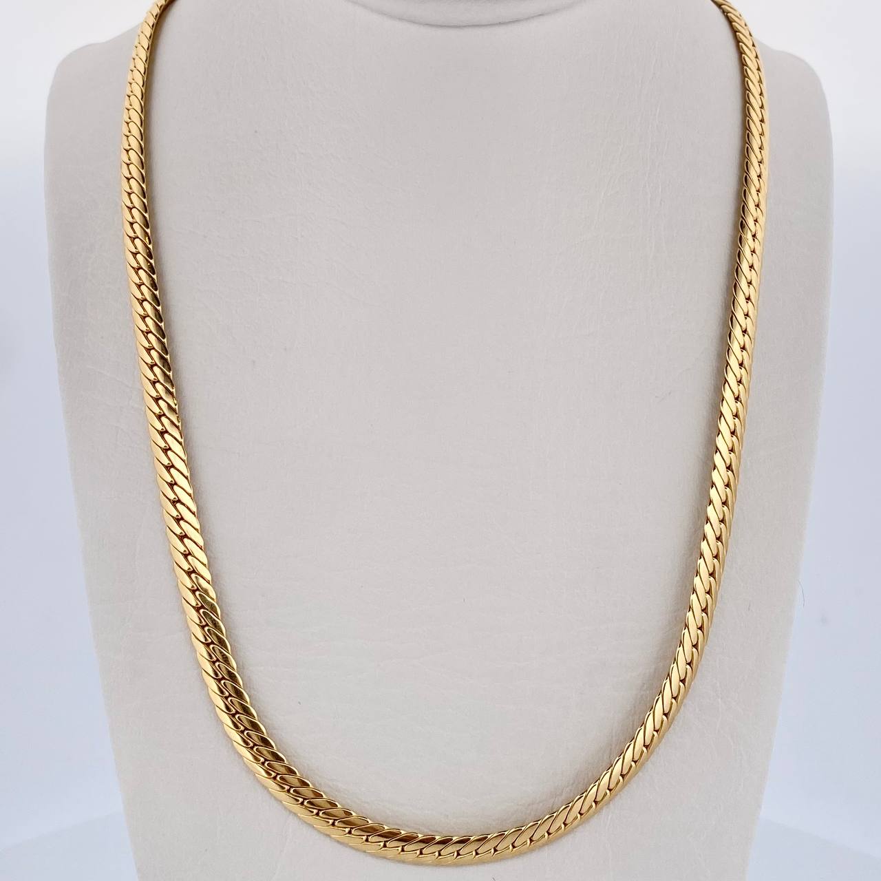 Cadena Serpiente Plana 15.85gr / 60.2cm / 4.5mm Oro Rosa +4 18K &