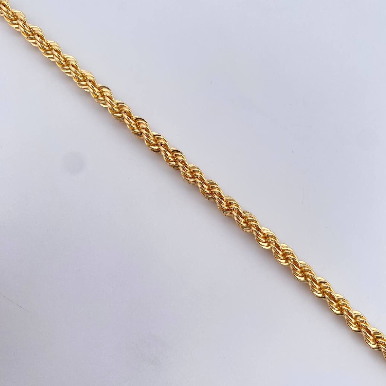 Rope Bracelet 4.3gr / 20.8cm / 3.8mm Yellow Gold +3 18K &