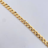 Pulso Cubano 11.75gr / 21.5cm / 7mm Oro Amarillo +4 18K &
