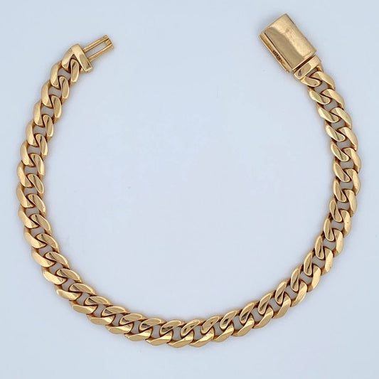 Pulso Cubano 12.95gr / 20.5cm / Nac.Esp. Oro 18K $