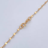 Mirror Flower Chain 0.85gr / 17.9in / +3 18K Gold &