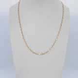 Mirror Flower Chain 0.85gr / 17.9in / +3 18K Gold &