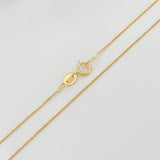 Venetian Chain Set + Halo Pendant / 2.05g / 18 in Yellow Gold 18K