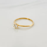 Anillo Solitario Diamante 24 Pts 1.35 g / T7 1/4 Oro Amarillo 18K
