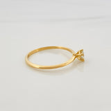 Anillo Solitario Diamante 24 Pts 1.35 g / T7 1/4 Oro Amarillo 18K