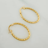 Candongas Iris Ovaladas 1.8gr / 3cm / Oro Amarillo 18K $