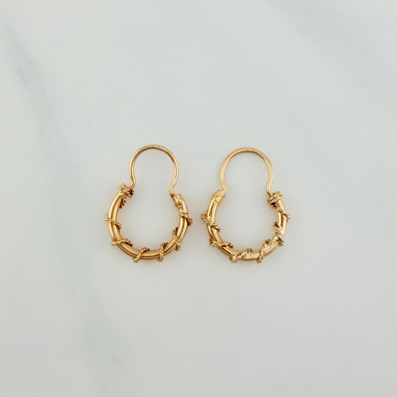 Candongas Aro Lazo 1.5gr / 2cm / Oro Amarillo 18K $