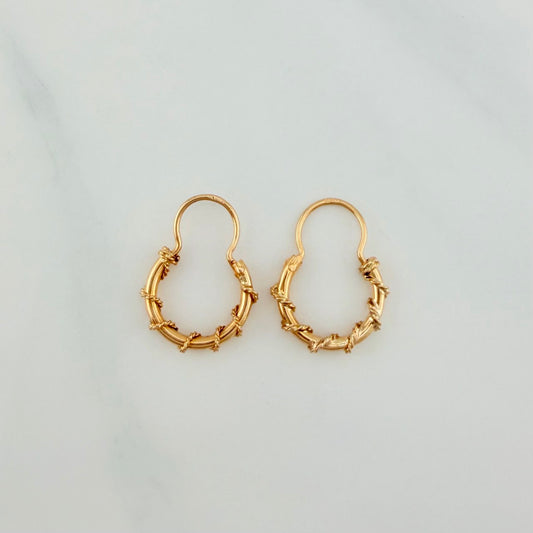 Candongas Aro Lazo 1.5gr / 2cm / Oro Amarillo 18K $