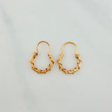 Candongas Aro Lazo 1.5gr / 2cm / Oro Amarillo 18K $