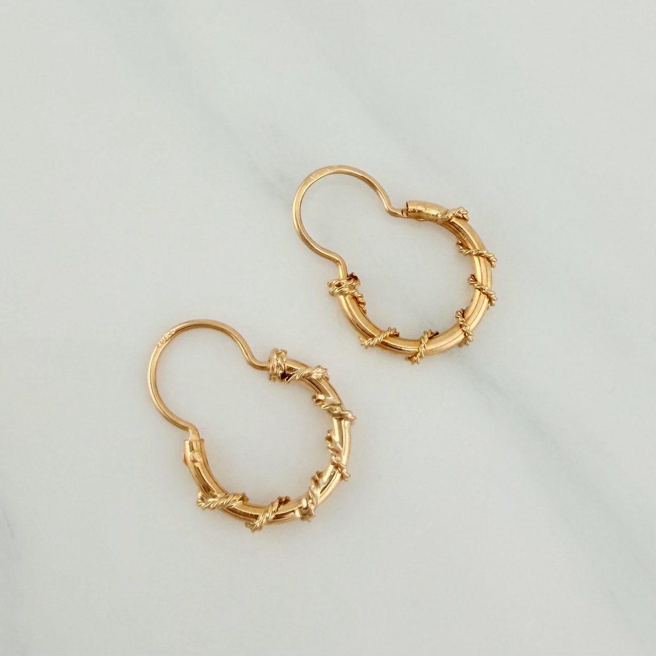 Candongas Aro Lazo 1.5gr / 2cm / Oro Amarillo 18K $