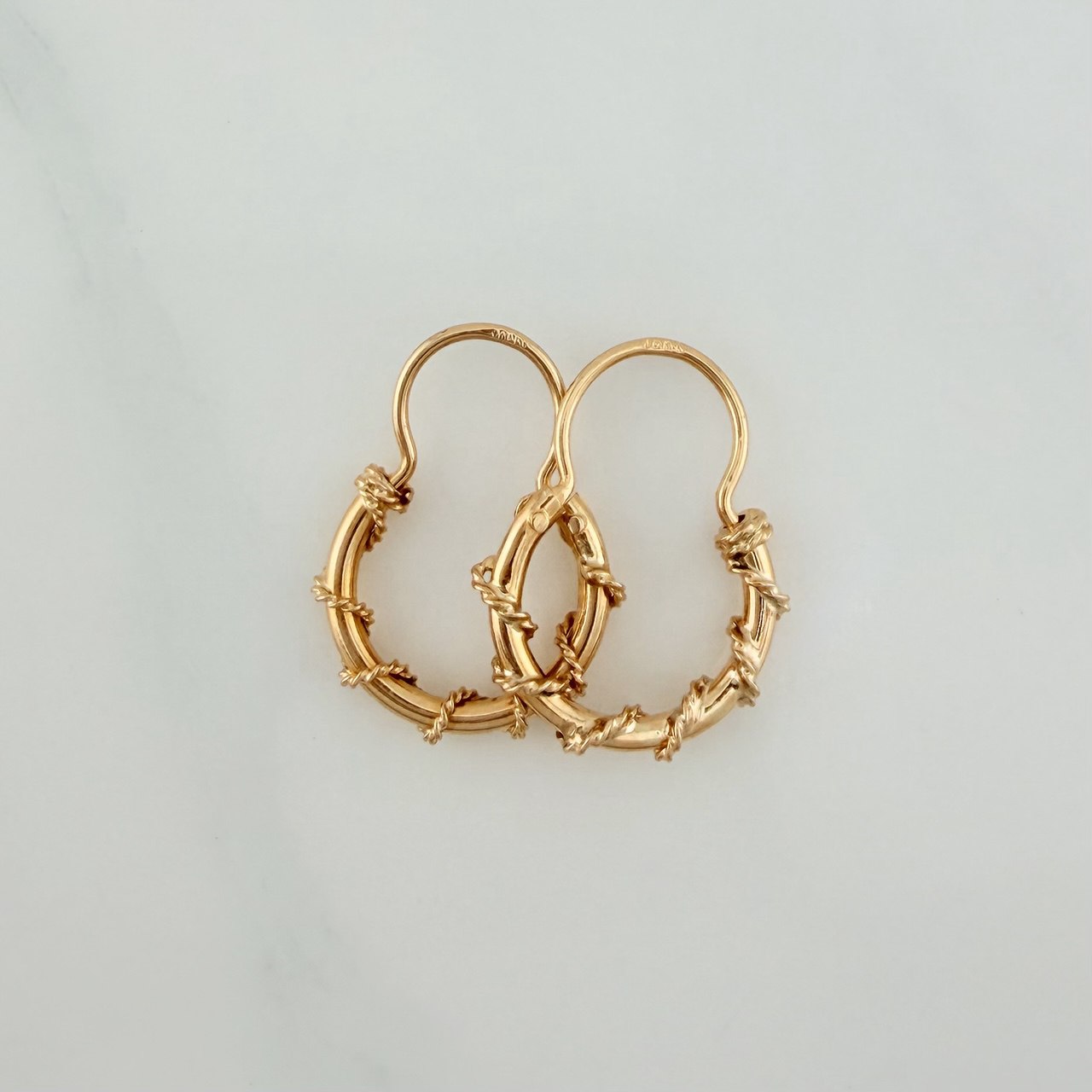 Candongas Aro Lazo 1.5gr / 2cm / Oro Amarillo 18K $