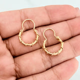 Candongas Aro Lazo 1.5gr / 2cm / Oro Amarillo 18K $